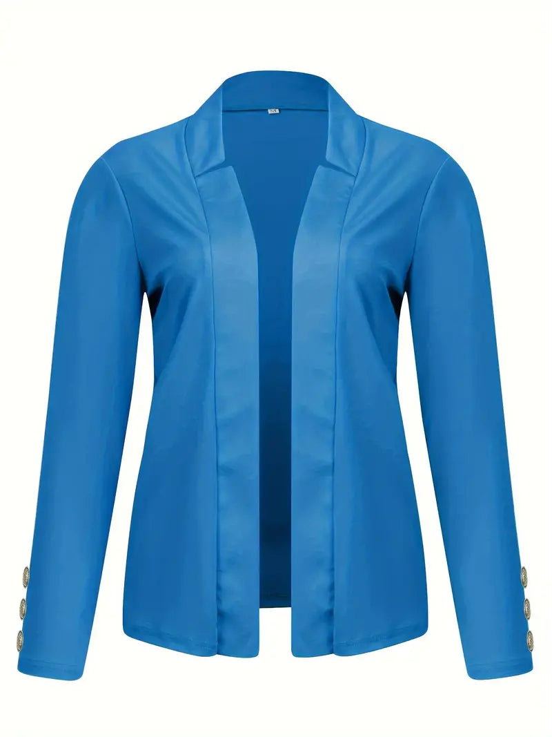 Sophisticated Office Blazer with Stylish Button Detail