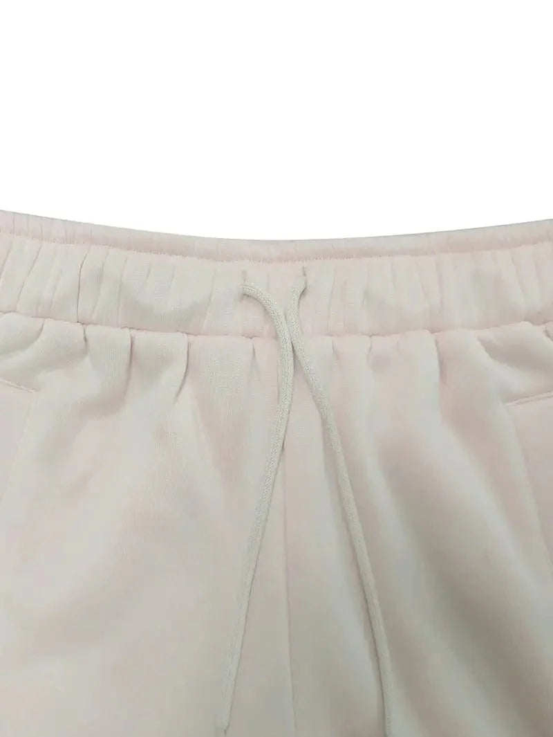 Long Drawstring Pants with Dual Pockets for Women's Fall & Winter Wear