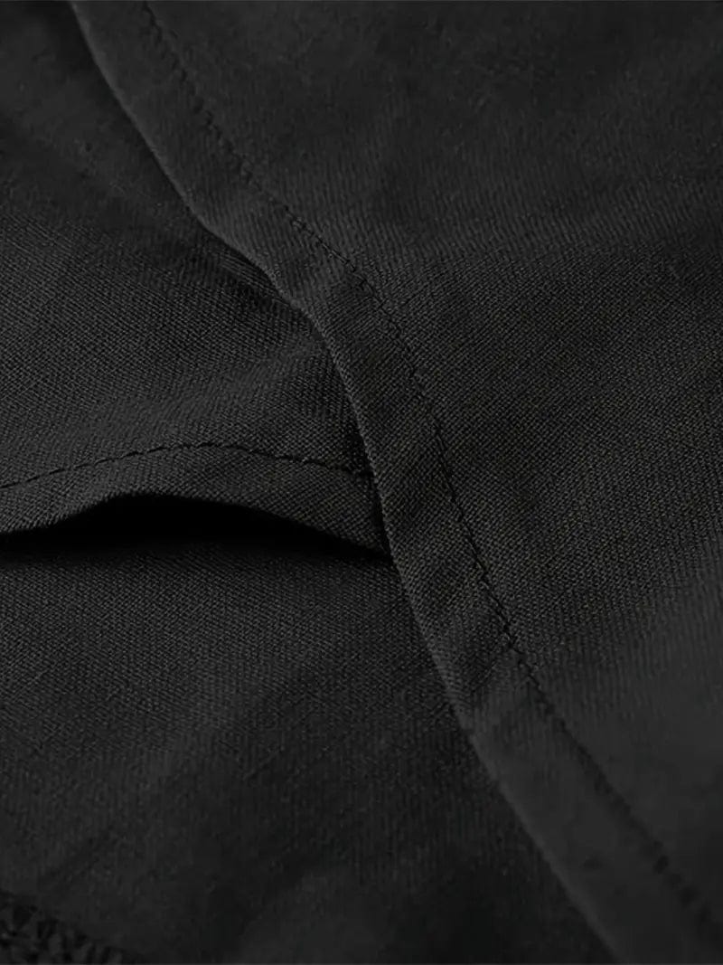 Elastic Cropped Trousers in Solid Color, Comfy Loose Fit for Spring & Summer, Women's Apparel