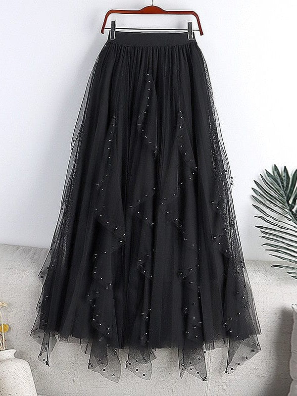 Elegant and Versatile Women's One-Size Swing Long Skirt