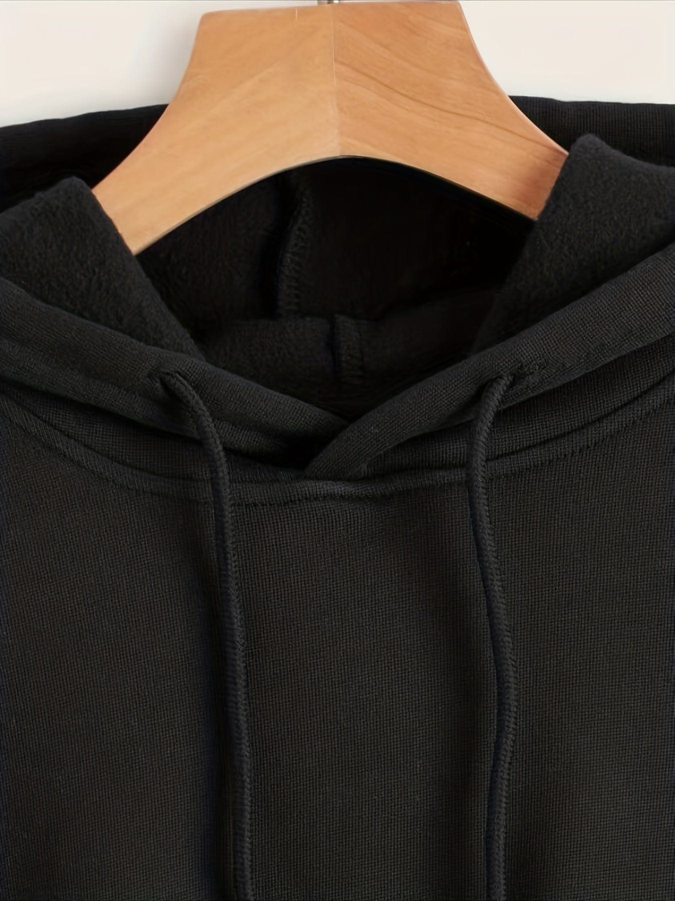 Casual Cozy Drawstring Thermal Lined Crop Hoodie