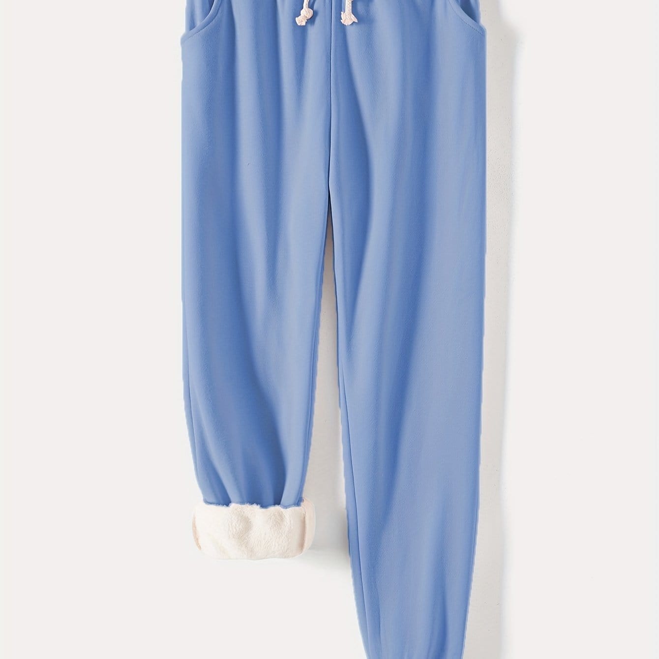 Cozy Drawstring Thermal Joggers Versatile Comfy Pants