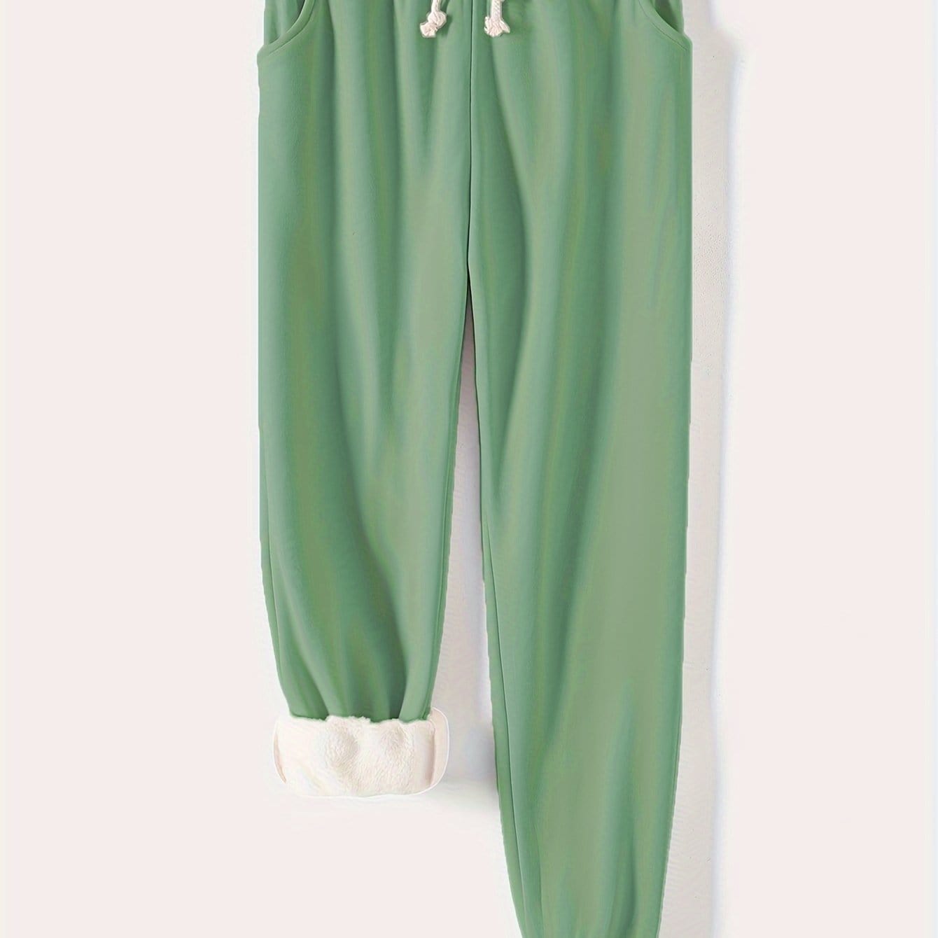 Cozy Drawstring Thermal Joggers Versatile Comfy Pants