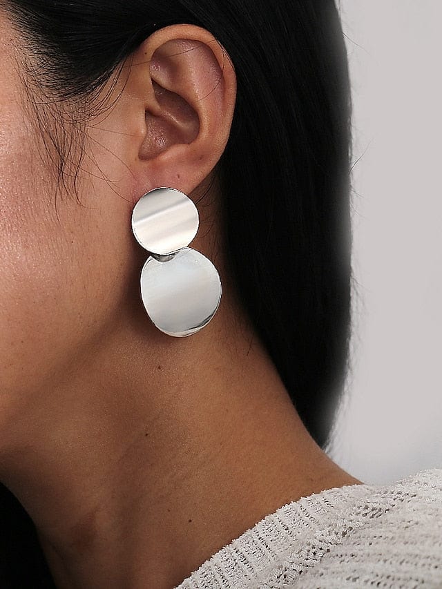 Elegant Geometric Alloy Drop Earrings for Women