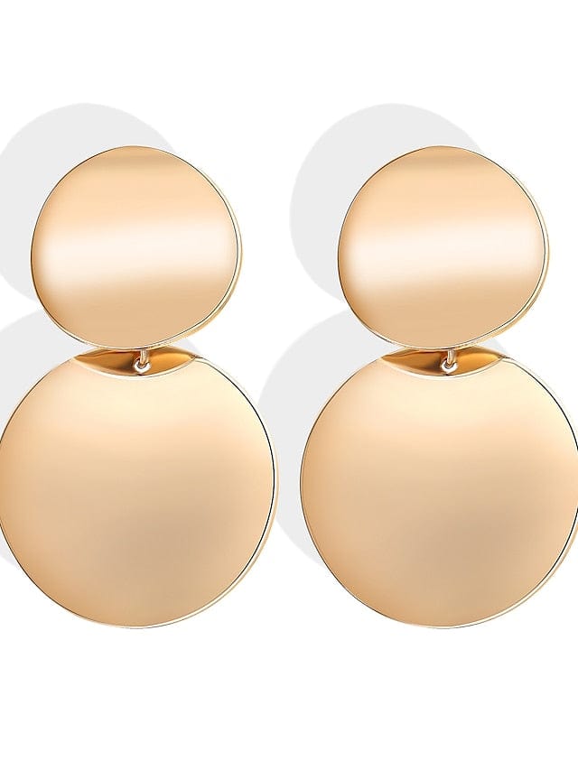 Elegant Geometric Alloy Drop Earrings for Women