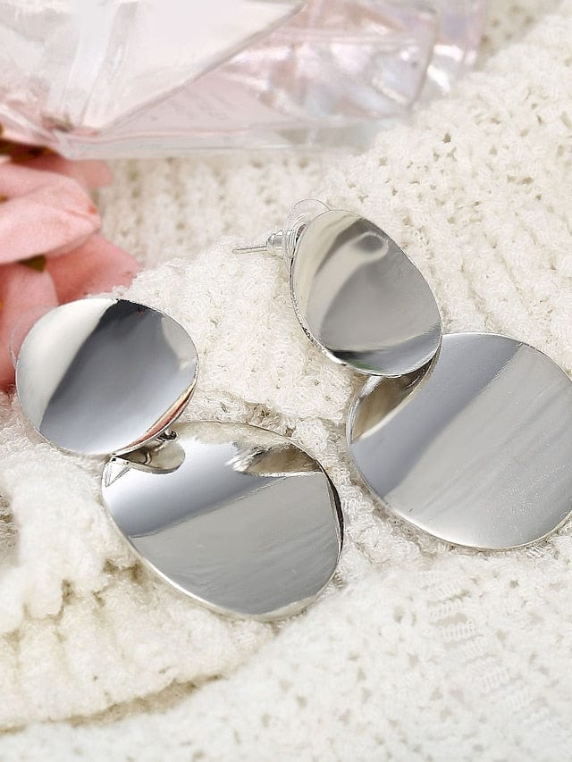 Elegant Geometric Alloy Drop Earrings for Women