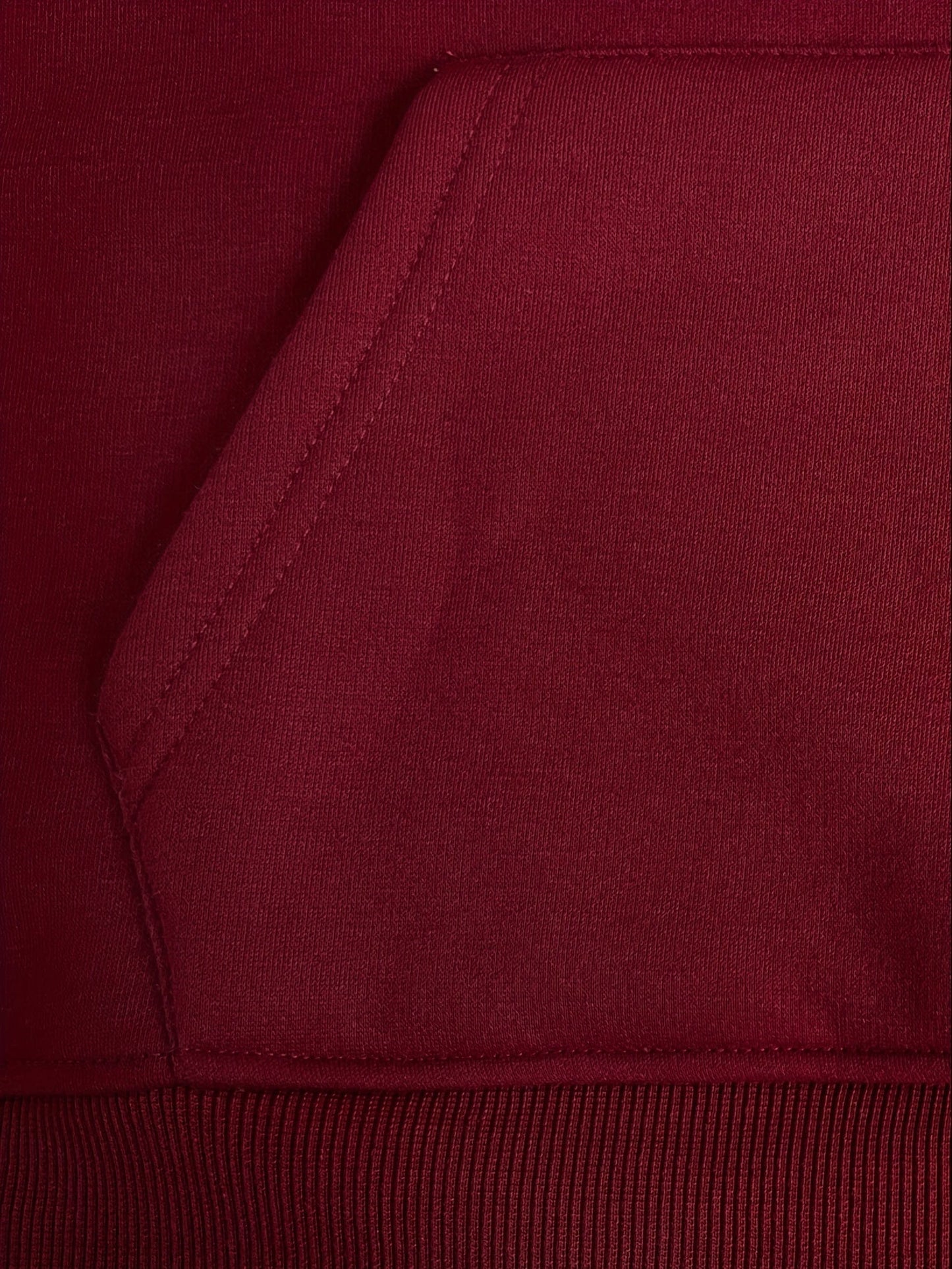Solid Cozy Stylish Kangaroo Pocket Long Sleeve Hoodie