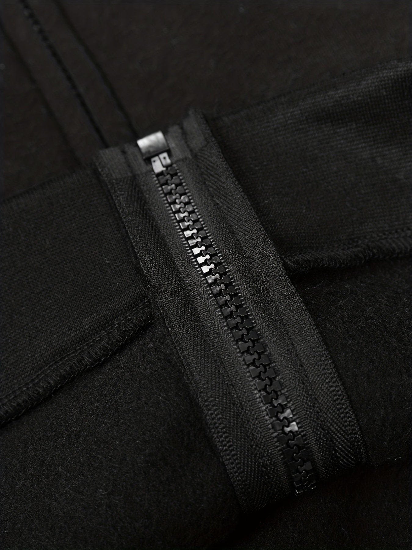 Solid Zipper Long Sleeve Drawstring Hooded Sporty Hoodie