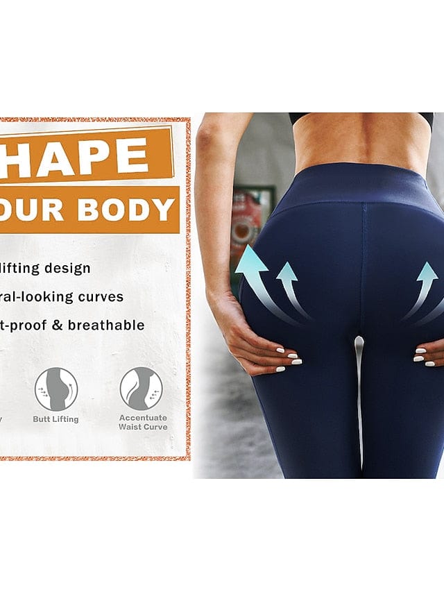 Women's High Waist Compression Leggings with Ruched Butt Lift and Phone Pocket