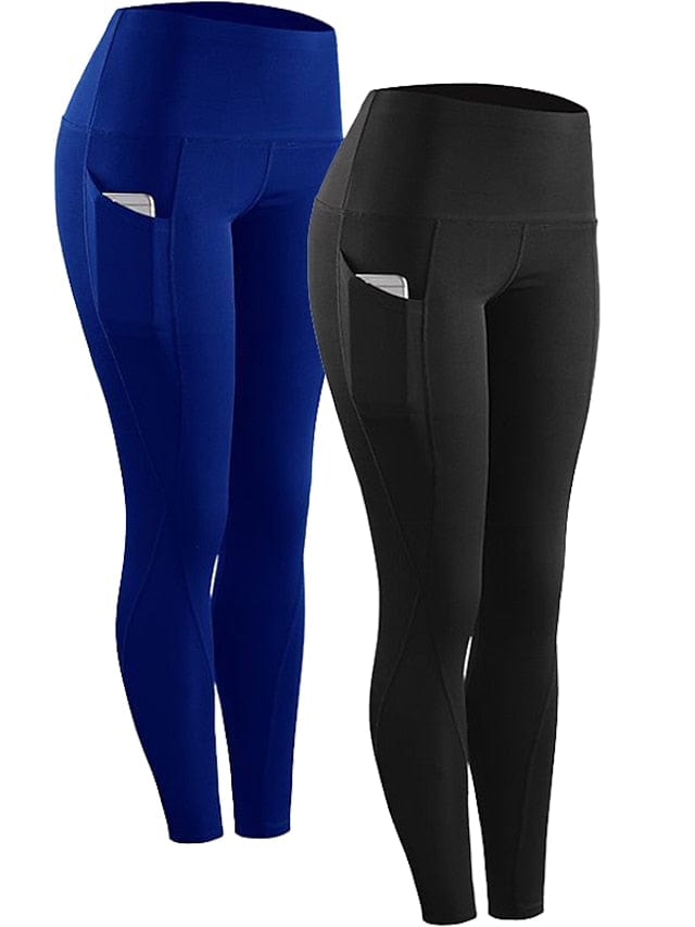 Women's High Waist Compression Leggings with Ruched Butt Lift and Phone Pocket