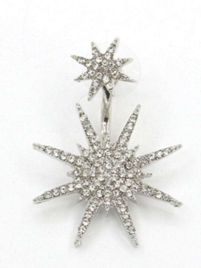 Women's Elegant Star Drop Earrings in Gold and Silver