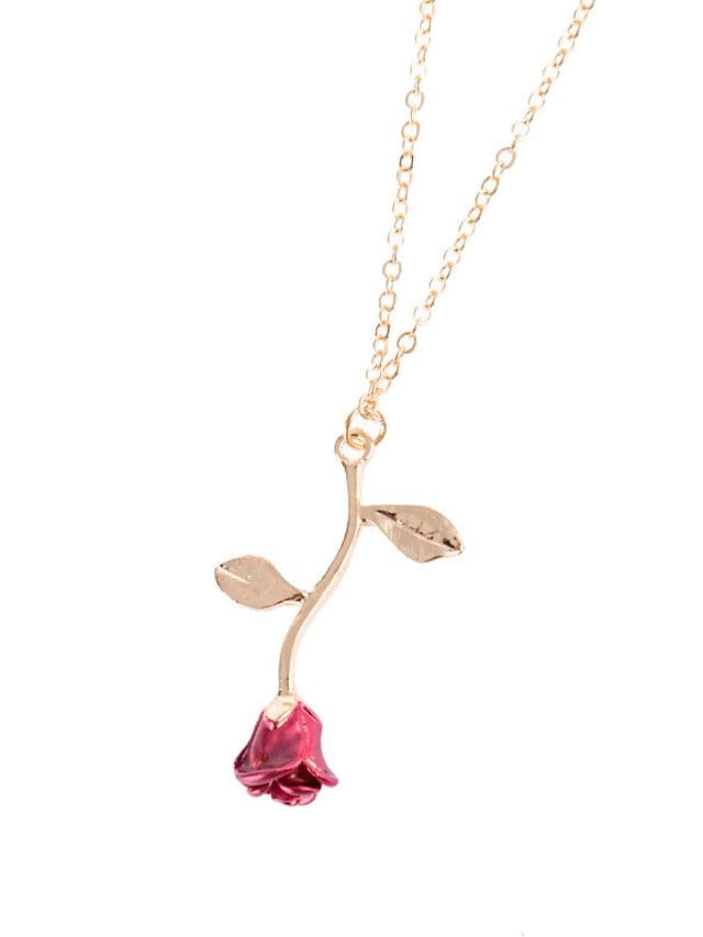 Modern Rose Pendant Necklace for Women