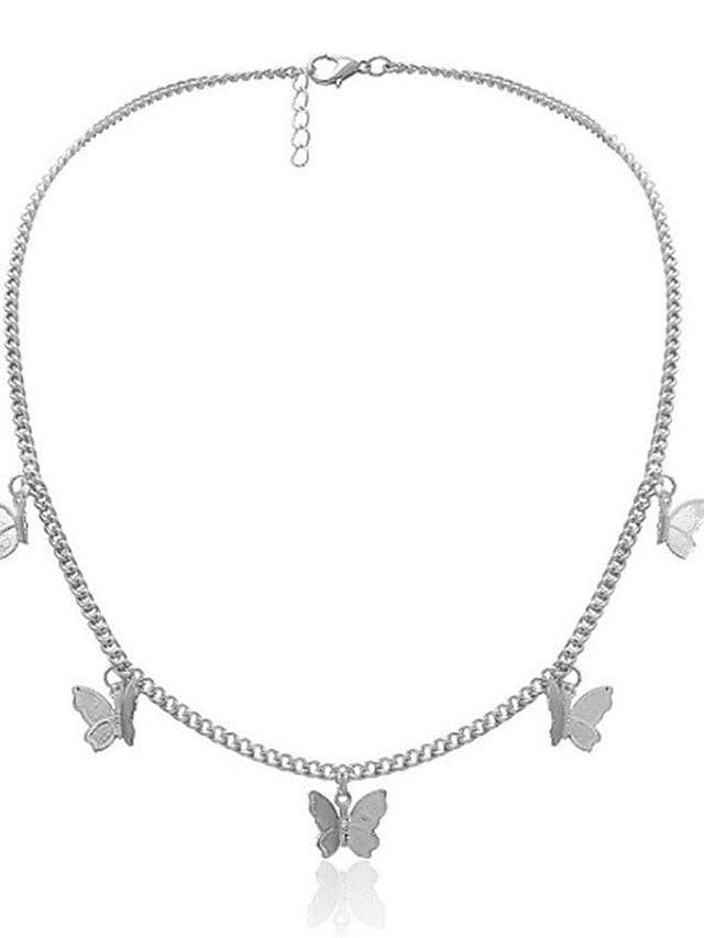 Butterfly Charm Gold Necklace for Women's Outdoor Fashion