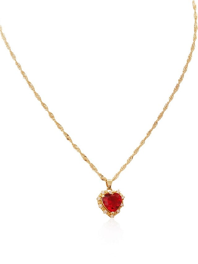 Heart Shaped Women's Outdoor Necklace Fashion Piece