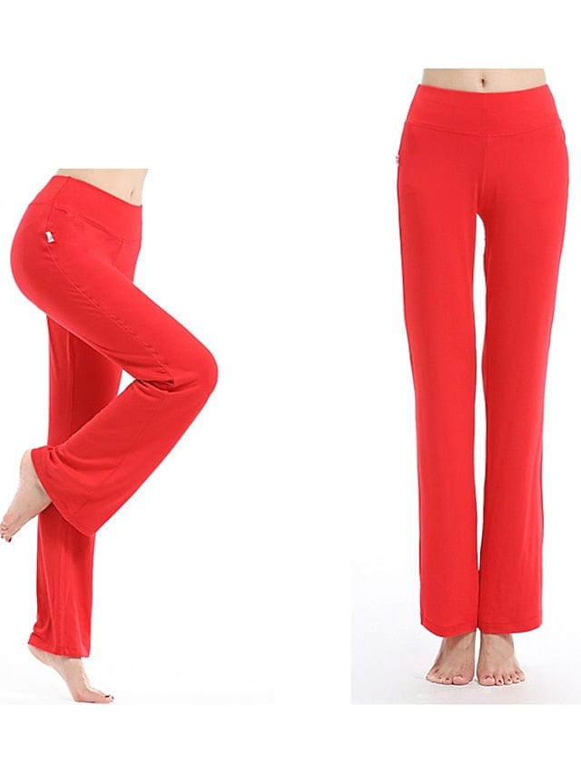 Women's Flare Leg Yoga Pants with Tummy Control and Flared Design