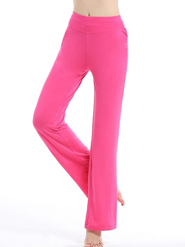Women's Flare Leg Yoga Pants with Tummy Control and Flared Design