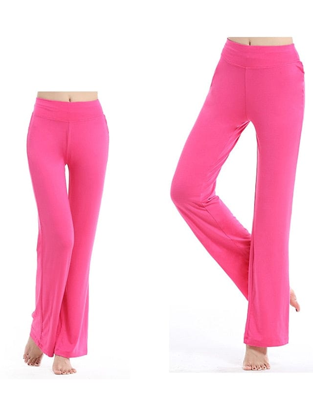 Women's Flare Leg Yoga Pants with Tummy Control and Flared Design