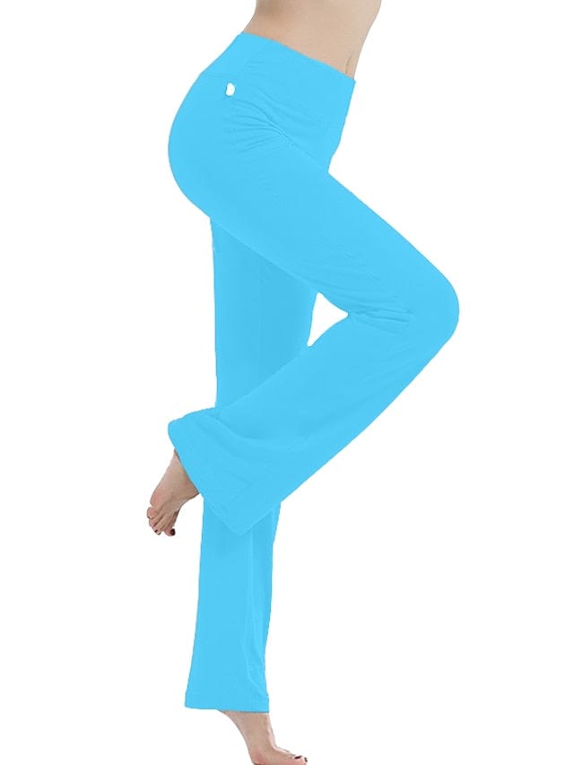 Women's Flare Leg Yoga Pants with Tummy Control and Flared Design