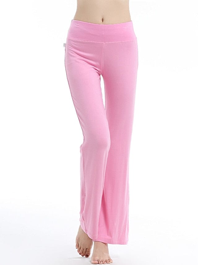 Women's Flare Leg Yoga Pants with Tummy Control and Flared Design