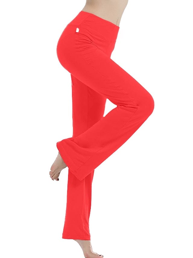 Women's Flare Leg Yoga Pants with Tummy Control and Flared Design
