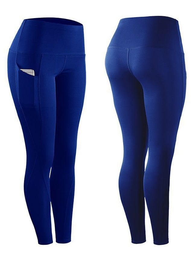 Women's High Waist Compression Leggings with Ruched Butt Lift and Phone Pocket
