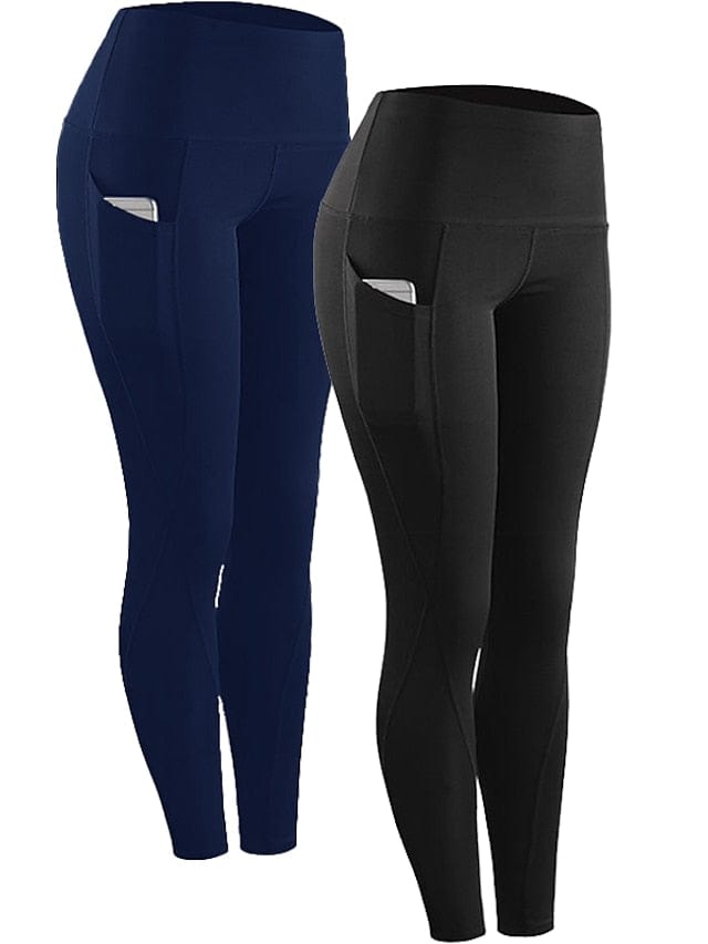 Women's High Waist Compression Leggings with Ruched Butt Lift and Phone Pocket