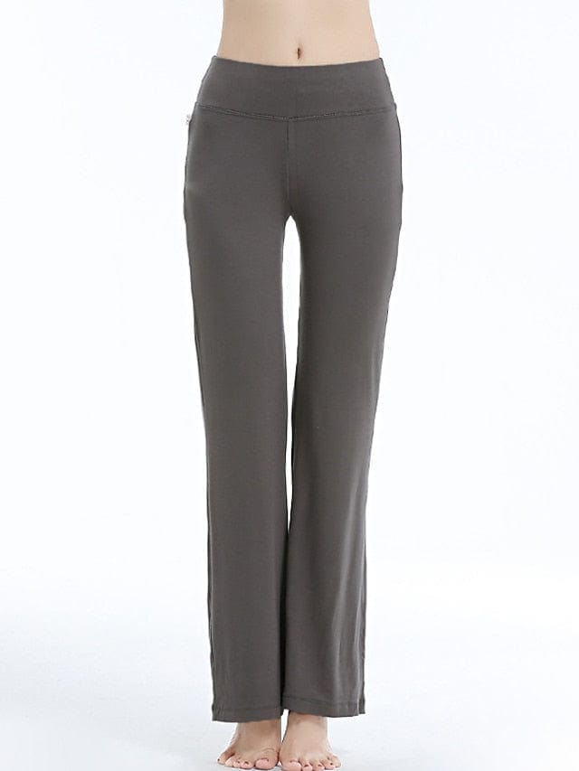 Women's Flare Leg Yoga Pants with Tummy Control and Flared Design