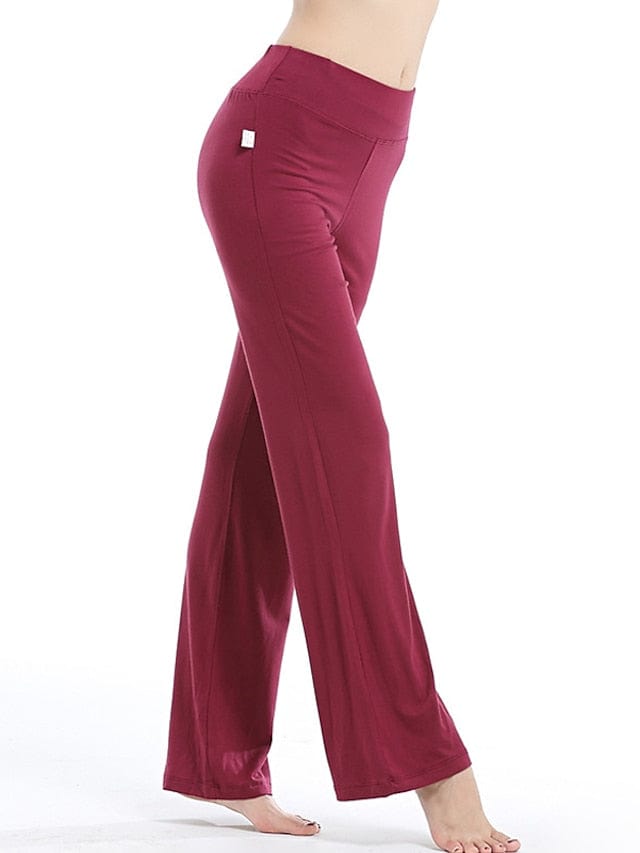 Women's Flare Leg Yoga Pants with Tummy Control and Flared Design