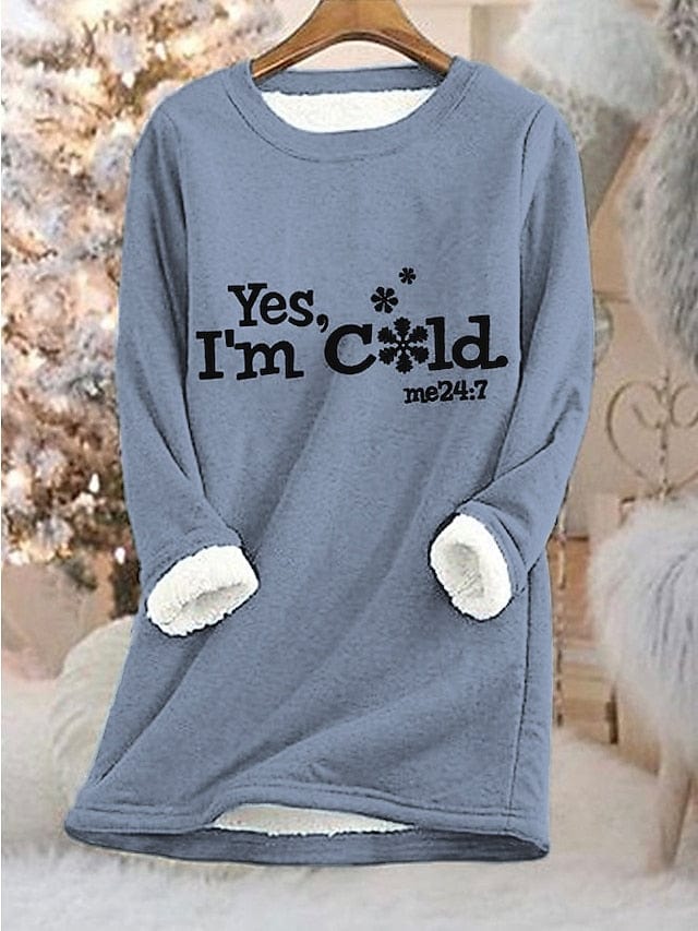 Stay Warm and Stylish Women's Graphic Sweatshirt Pullover