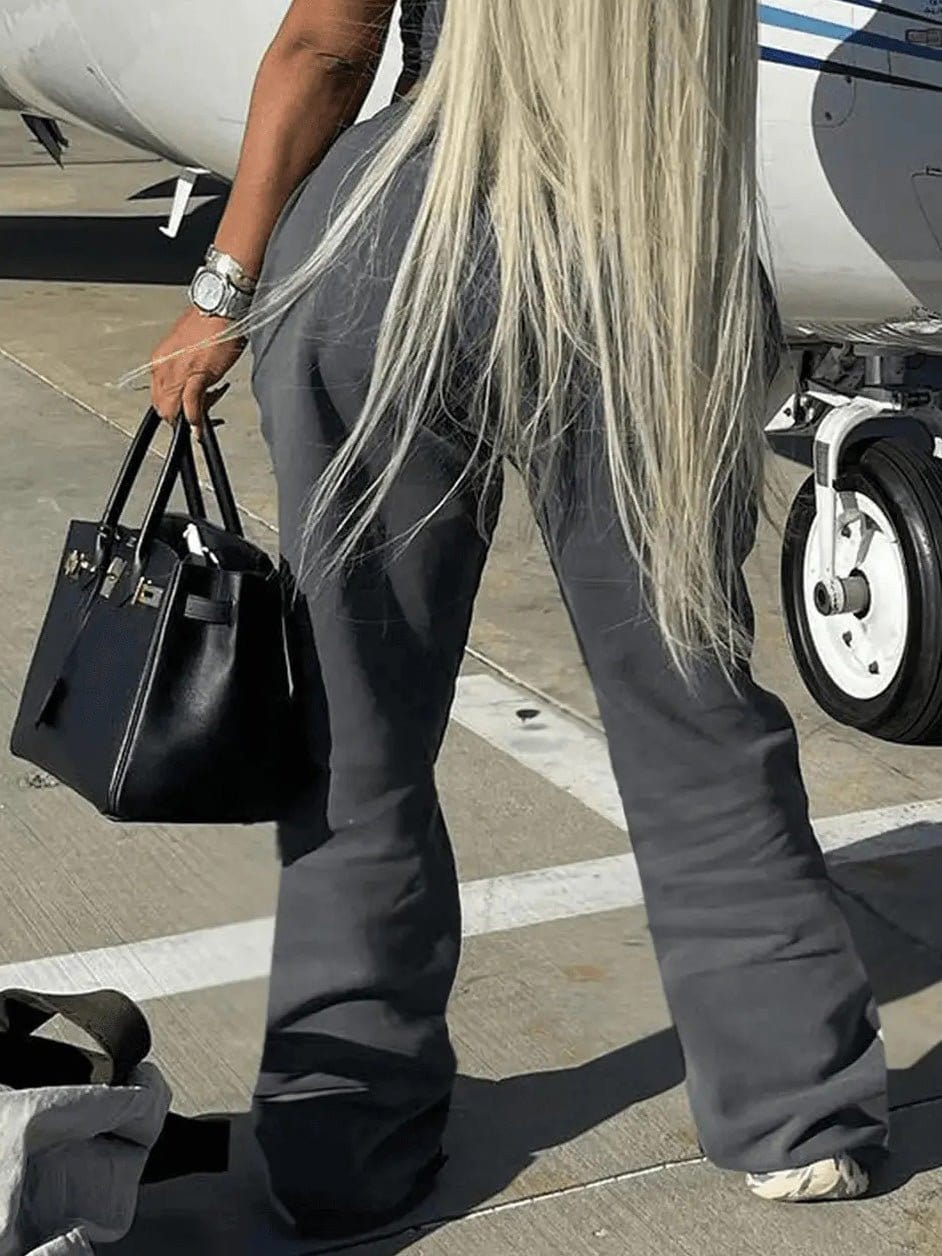 Pants Printed Elastic Waist Casual Pants for Women