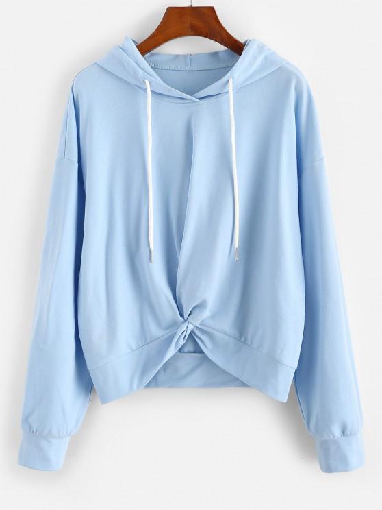 Twisted Hem Oversized Drawstring Hoodie