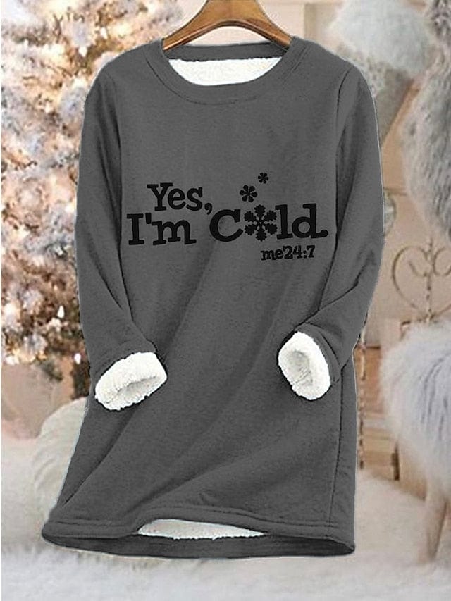 Stay Warm and Stylish Women's Graphic Sweatshirt Pullover