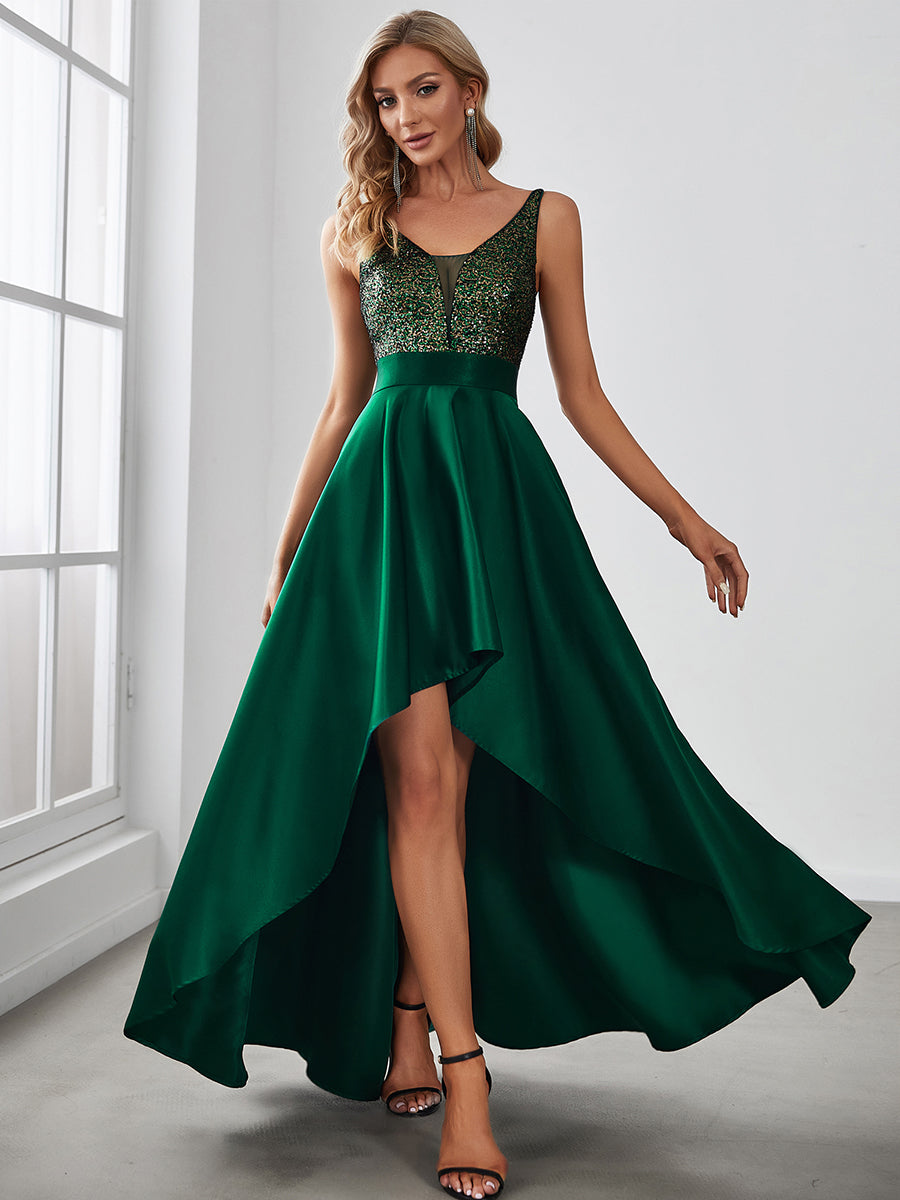 Sparkling Backless Prom Gown for Women