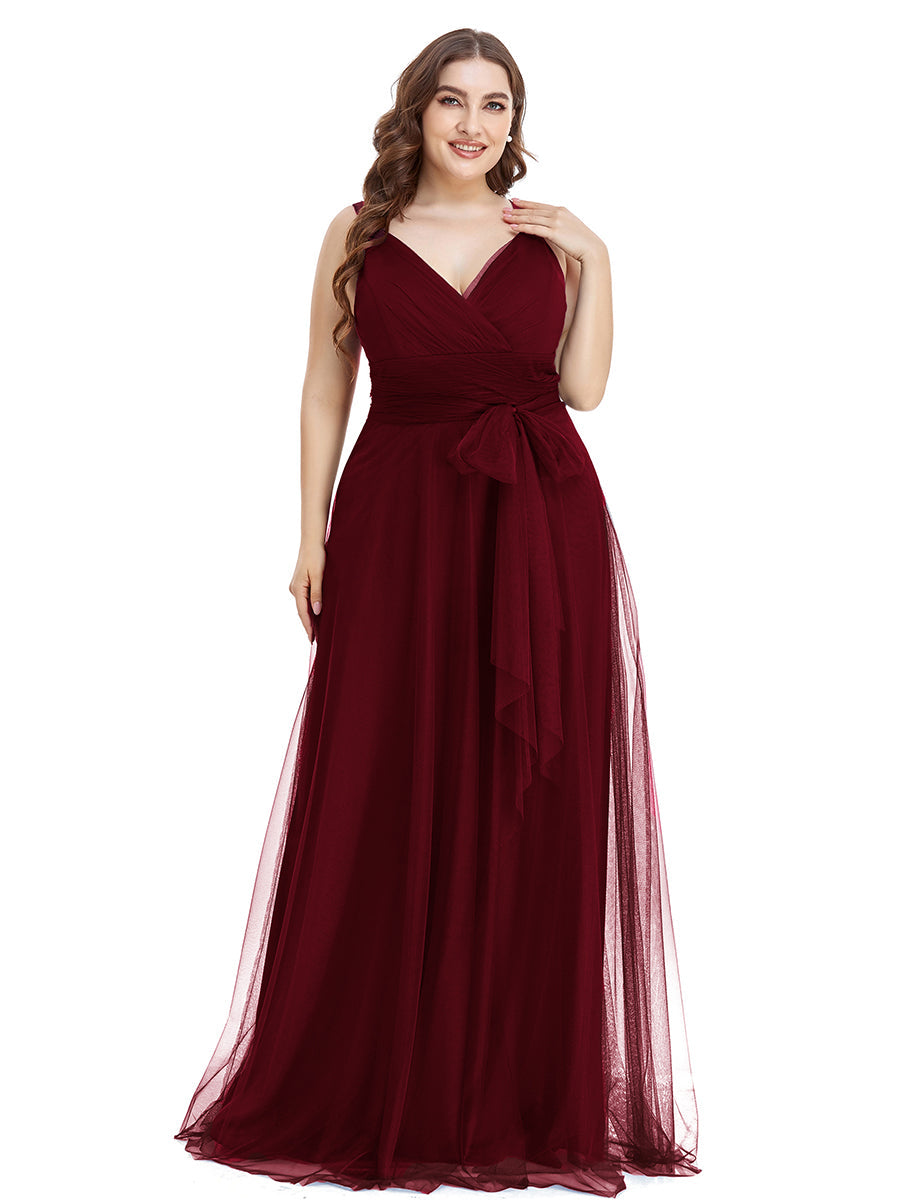 Wholesale Fairy Princess Tulle Bridesmaid Dress for Plus Size Women