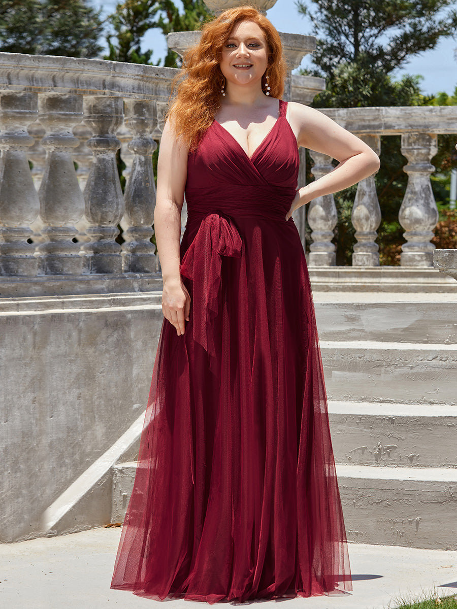 Wholesale Fairy Princess Tulle Bridesmaid Dress for Plus Size Women