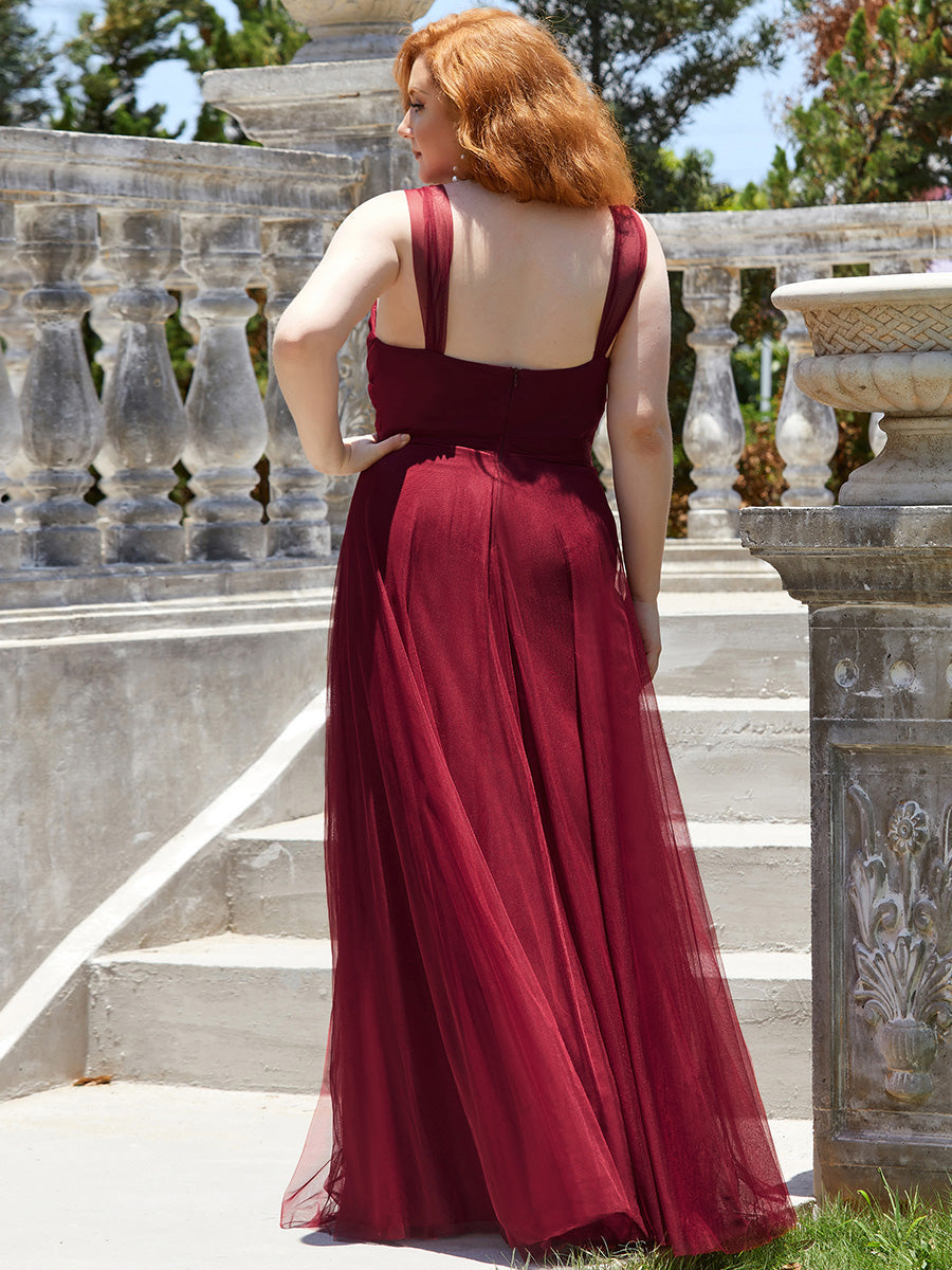 Wholesale Fairy Princess Tulle Bridesmaid Dress for Plus Size Women
