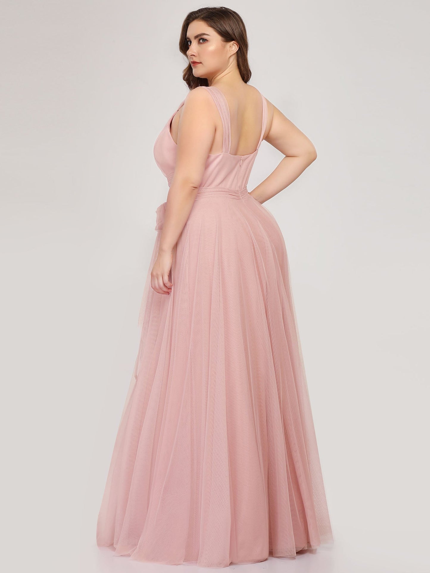 Wholesale Fairy Princess Tulle Bridesmaid Dress for Plus Size Women