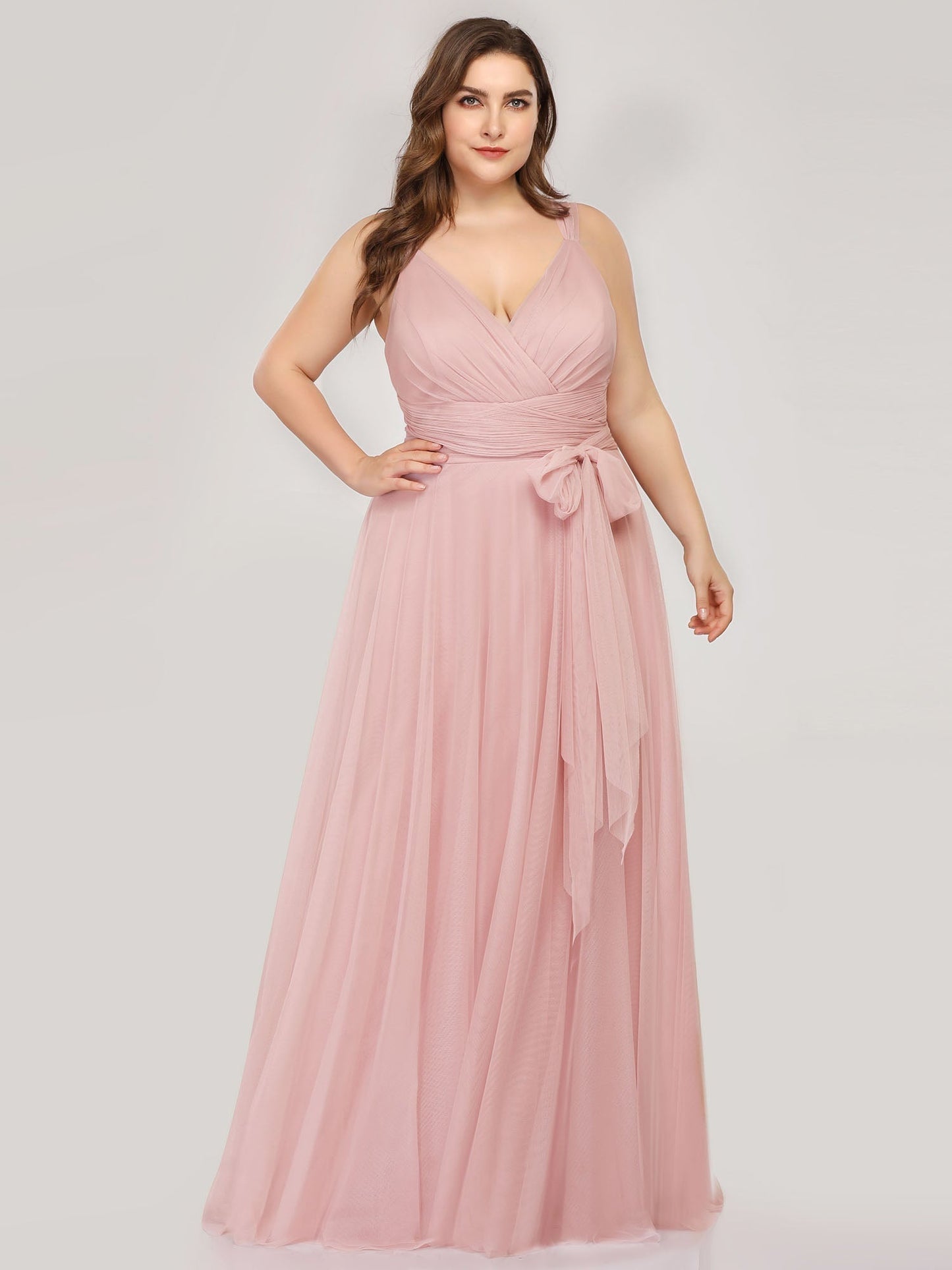 Wholesale Fairy Princess Tulle Bridesmaid Dress for Plus Size Women