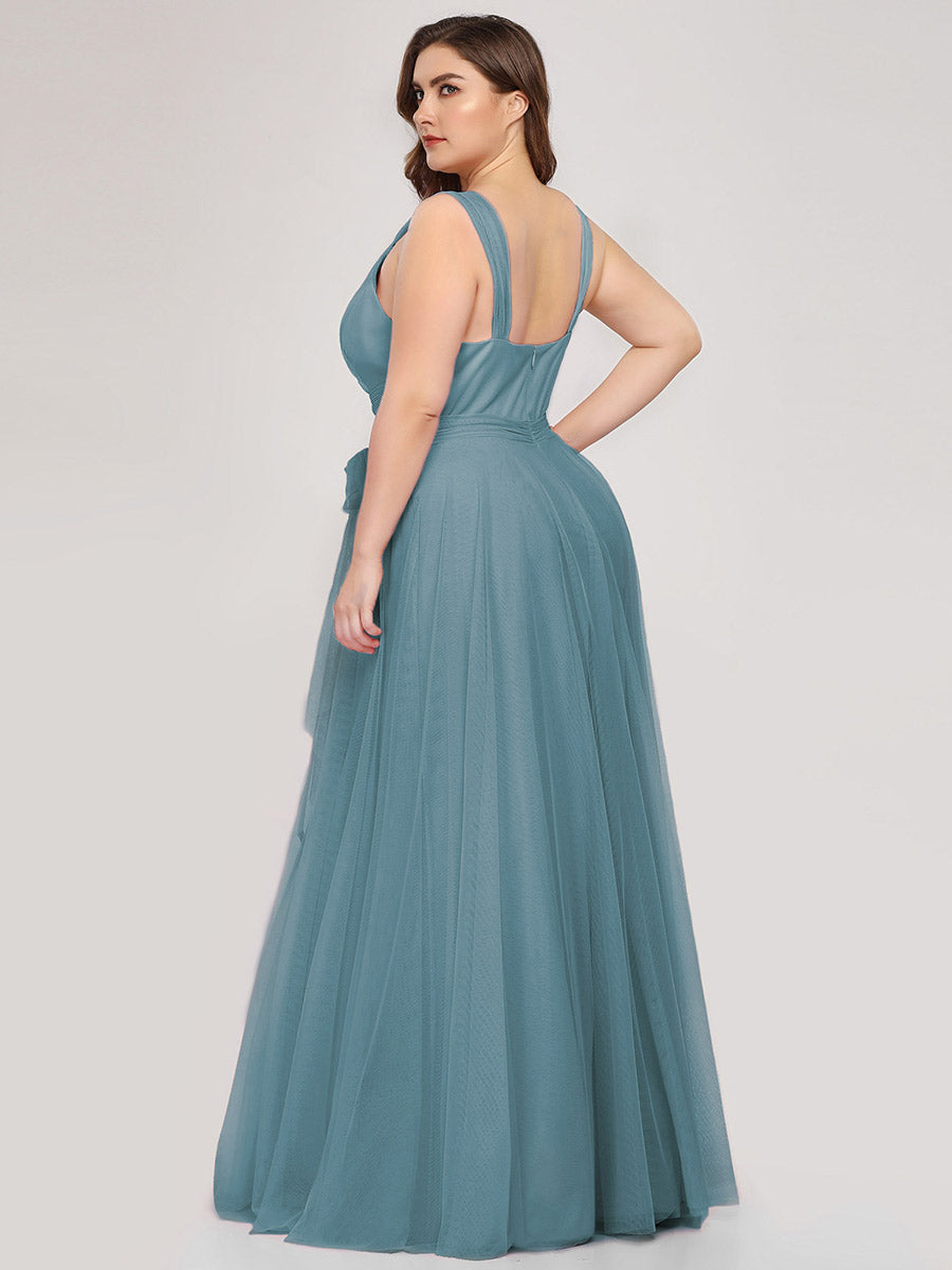 Wholesale Fairy Princess Tulle Bridesmaid Dress for Plus Size Women