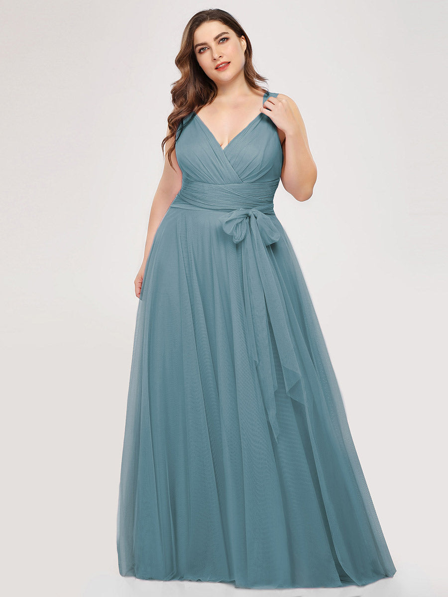 Wholesale Fairy Princess Tulle Bridesmaid Dress for Plus Size Women