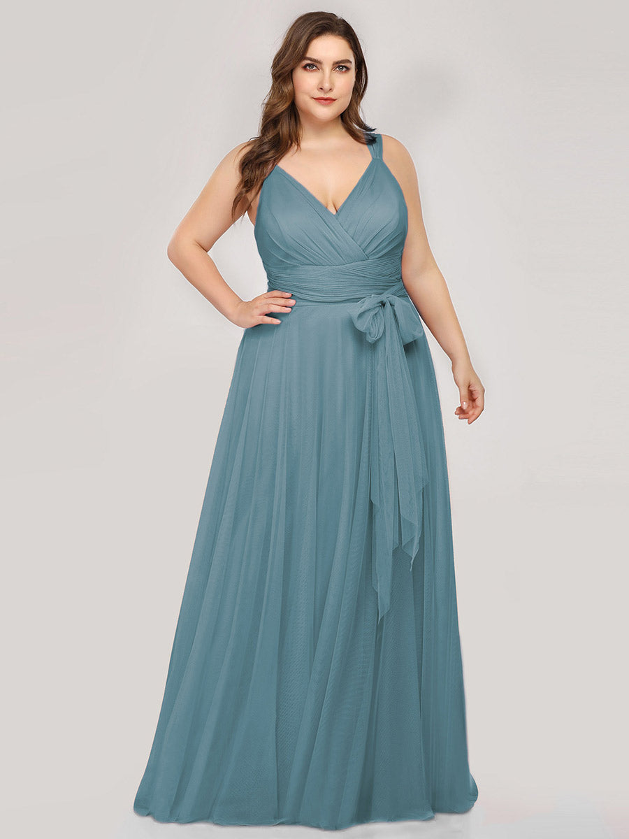 Wholesale Fairy Princess Tulle Bridesmaid Dress for Plus Size Women