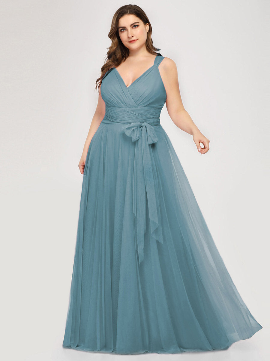 Wholesale Fairy Princess Tulle Bridesmaid Dress for Plus Size Women