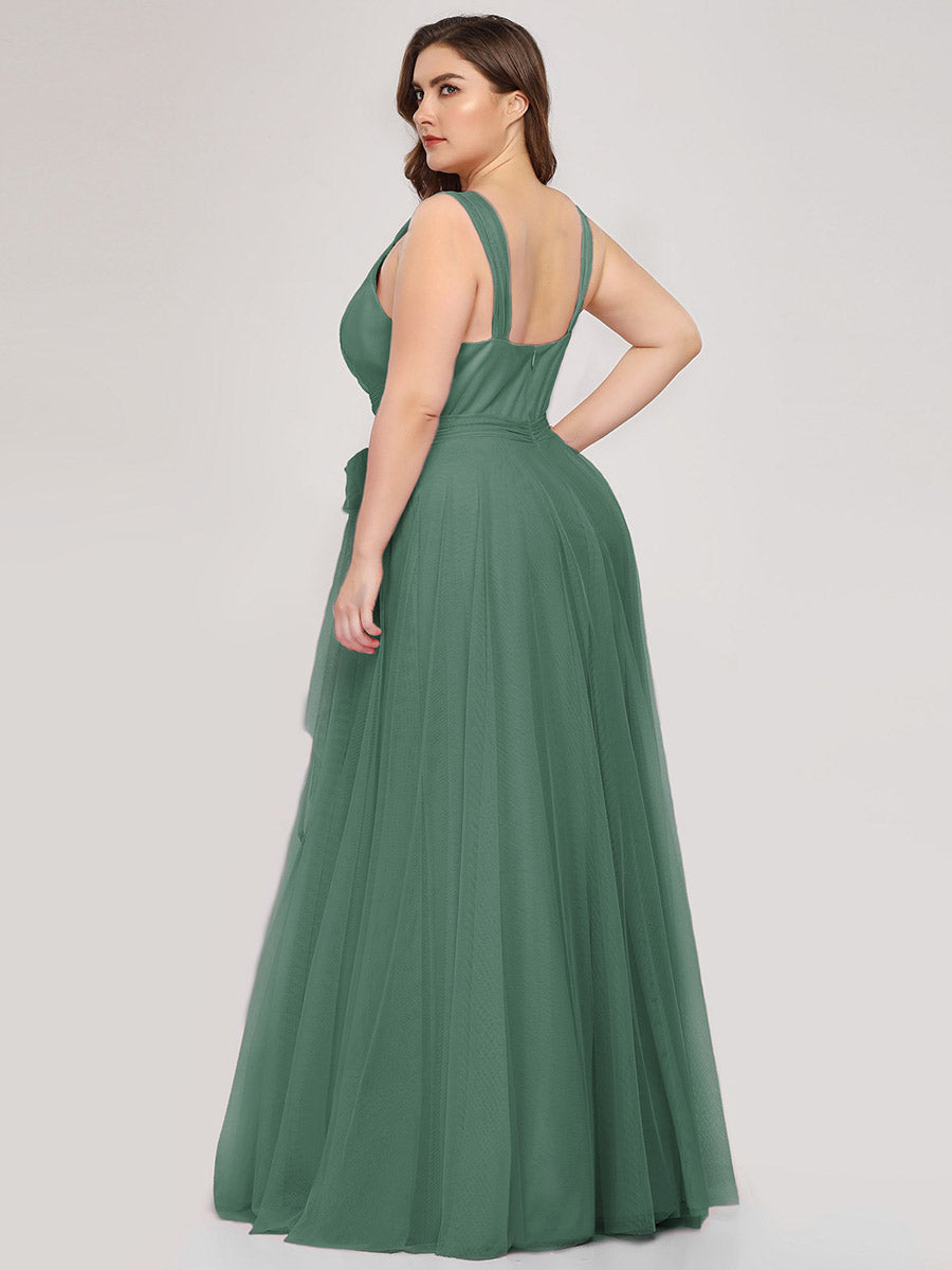 Wholesale Fairy Princess Tulle Bridesmaid Dress for Plus Size Women