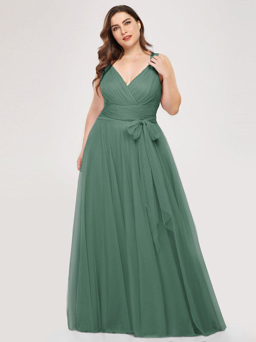 Wholesale Fairy Princess Tulle Bridesmaid Dress for Plus Size Women