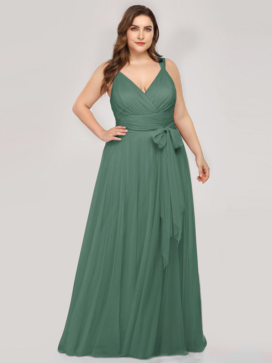 Wholesale Fairy Princess Tulle Bridesmaid Dress for Plus Size Women