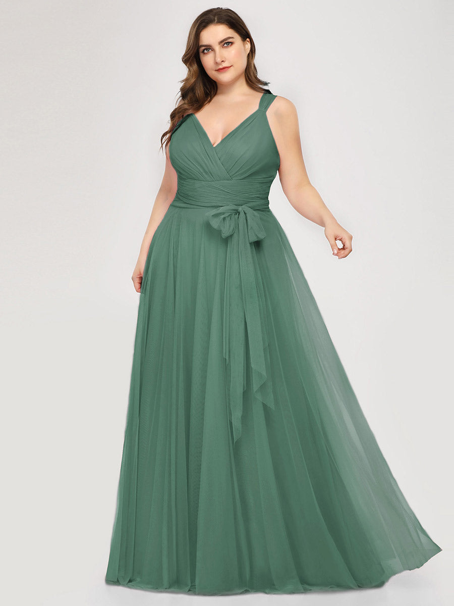 Wholesale Fairy Princess Tulle Bridesmaid Dress for Plus Size Women