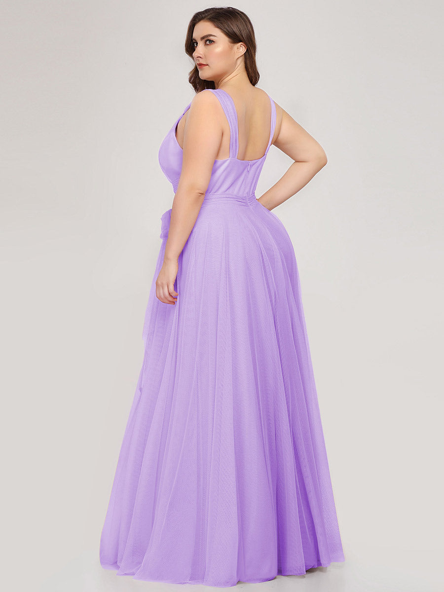 Wholesale Fairy Princess Tulle Bridesmaid Dress for Plus Size Women