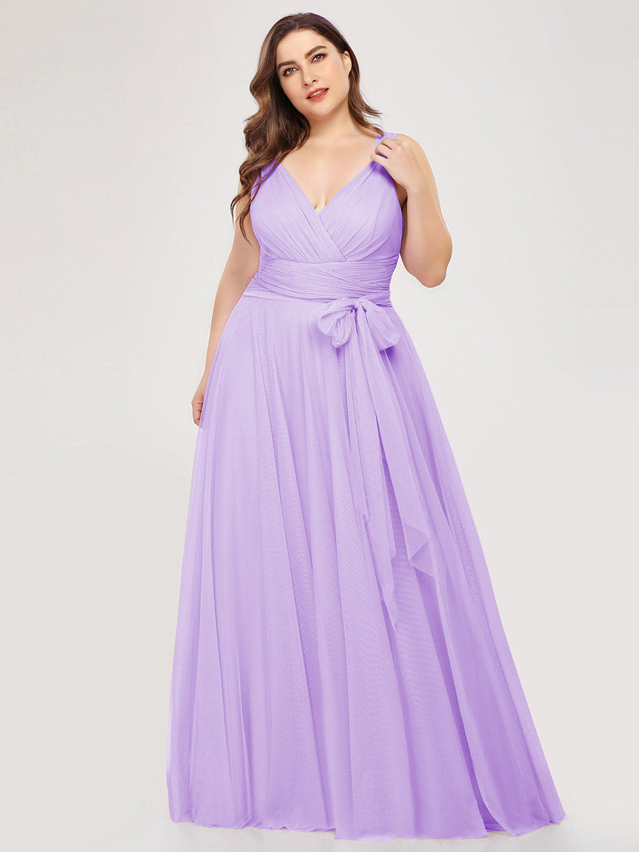 Wholesale Fairy Princess Tulle Bridesmaid Dress for Plus Size Women