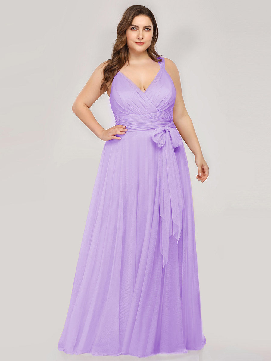 Wholesale Fairy Princess Tulle Bridesmaid Dress for Plus Size Women