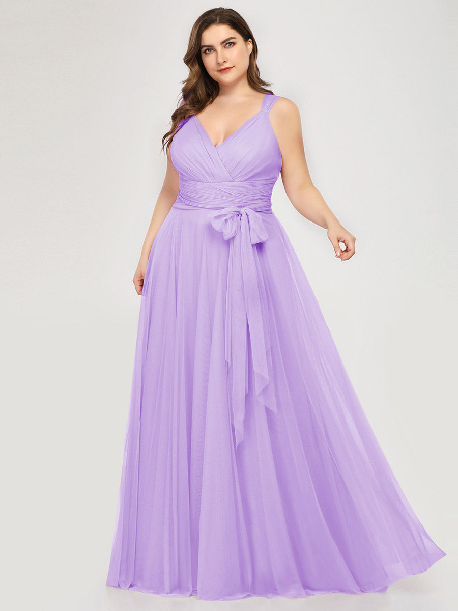 Wholesale Fairy Princess Tulle Bridesmaid Dress for Plus Size Women
